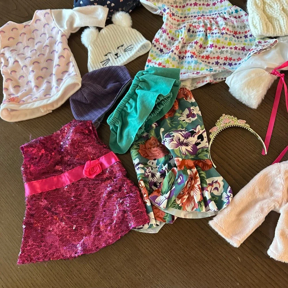 18 Inch Doll Clothes and Accessories 27 Piece Lot Our Generation Mixed Outfits